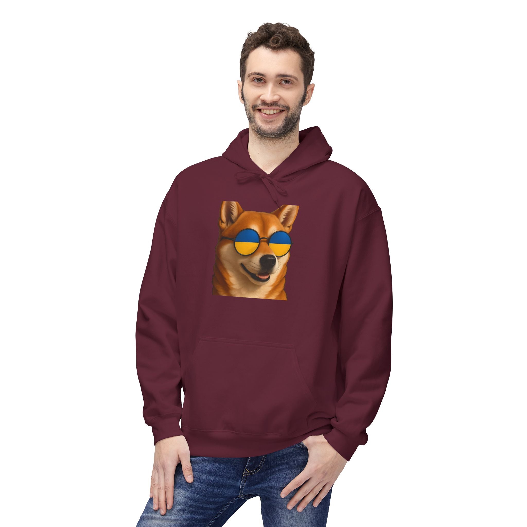 Ukrainian Doge Sunglasses Hoodie