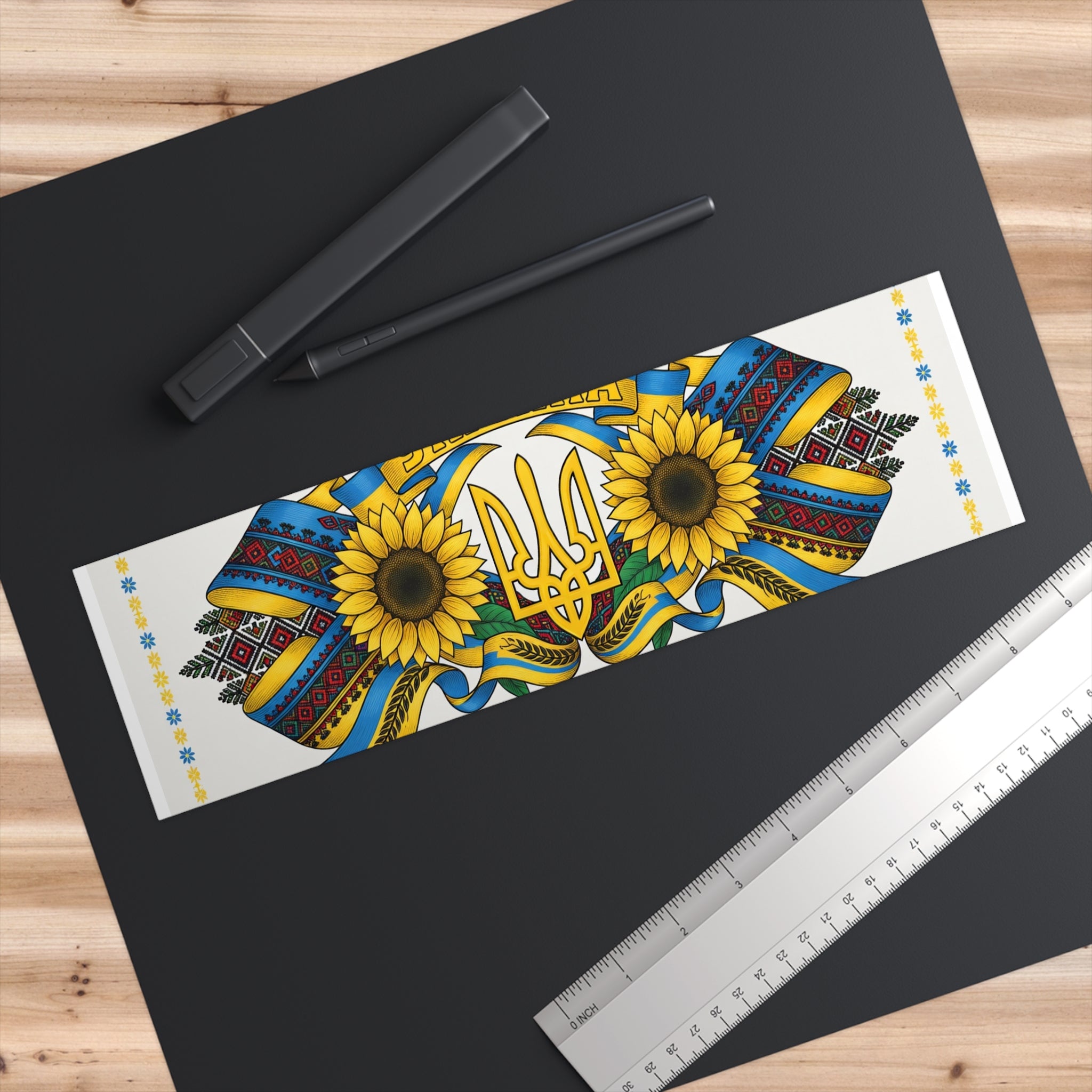 Ukraine Sunflower Bumper Sticker — Слава Україні Patriotic Emblem Decal