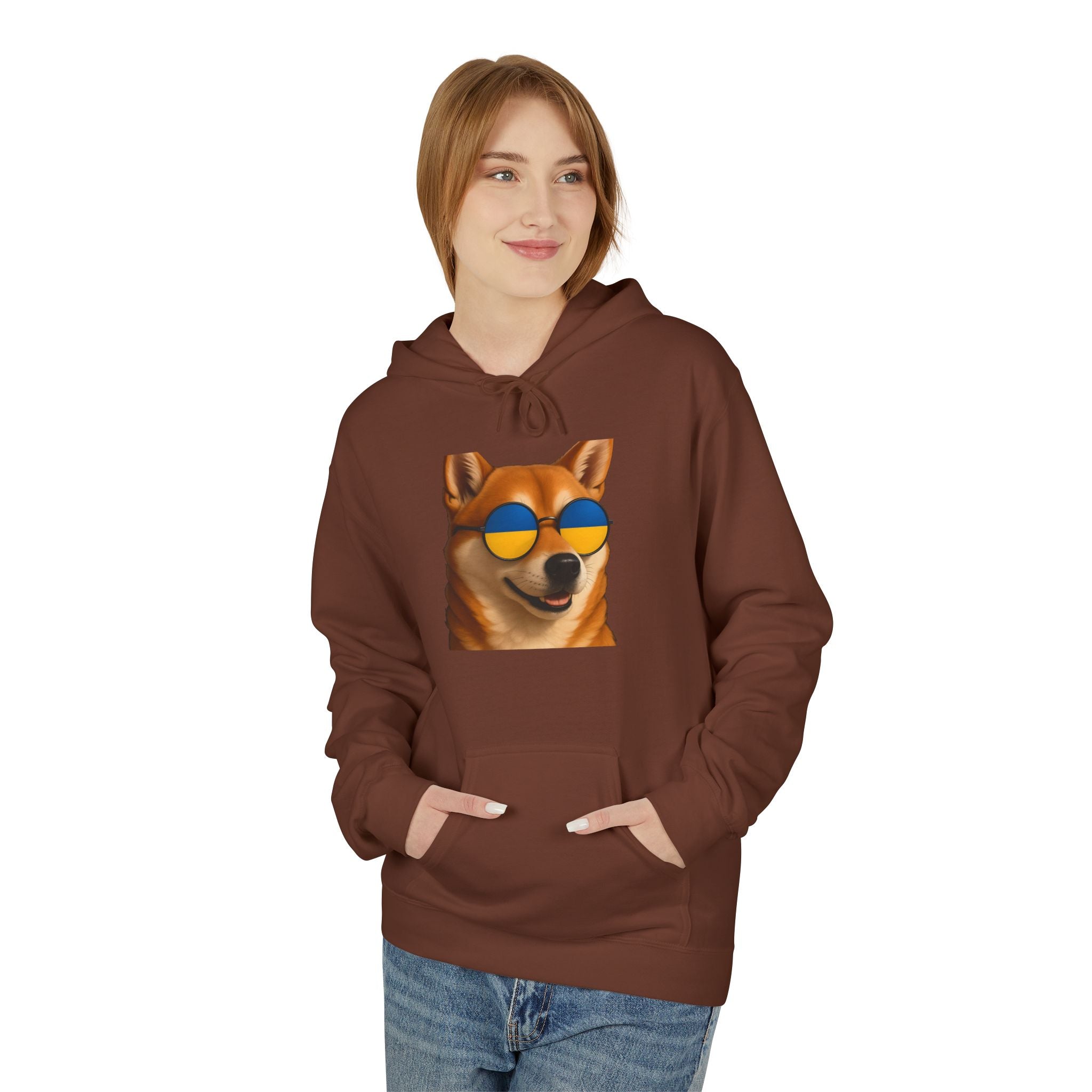 Ukrainian Doge Sunglasses Hoodie