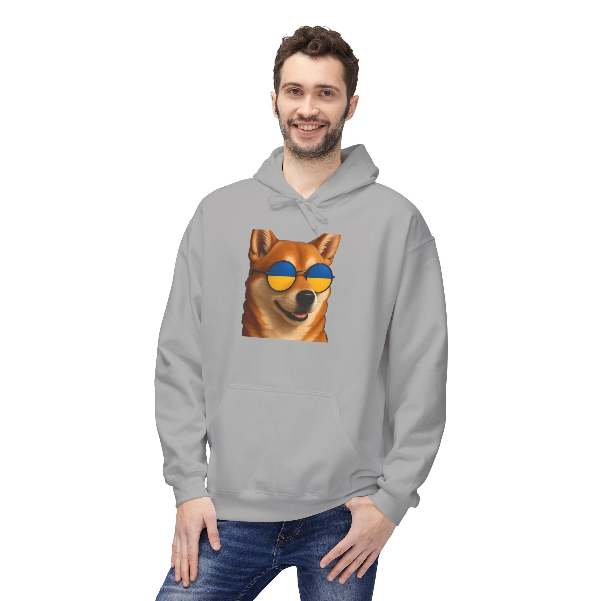 Ukrainian Doge Sunglasses Hoodie