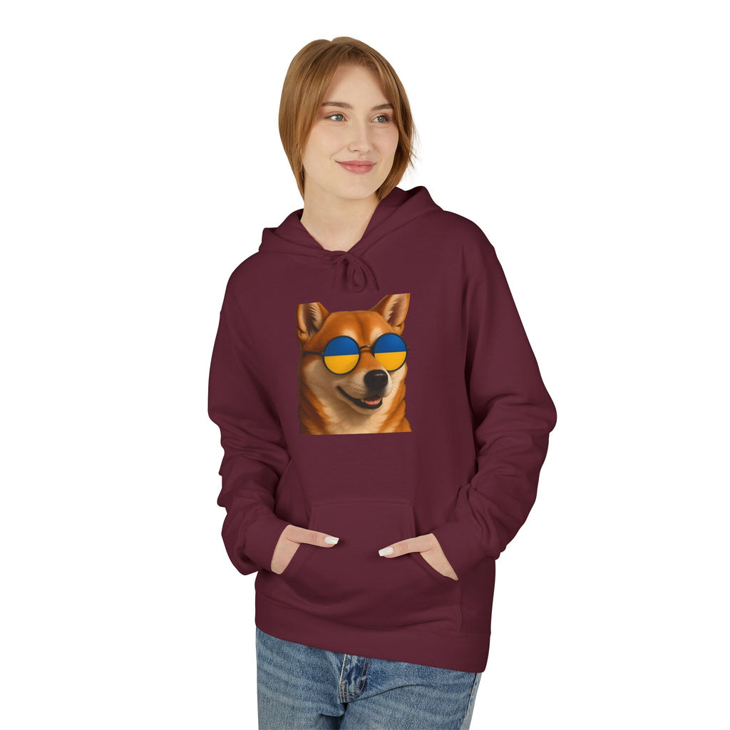 Ukrainian Doge Sunglasses Hoodie