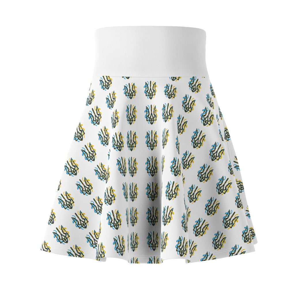 Tryzub Pattern Skater Skirt
