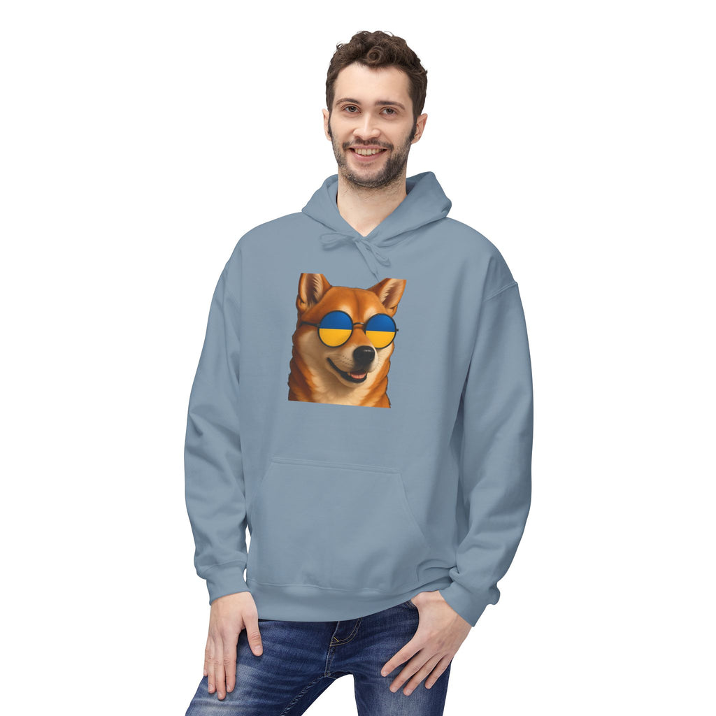 Ukrainian Doge Sunglasses Hoodie
