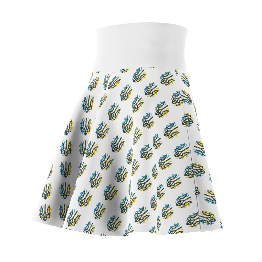 Tryzub Pattern Skater Skirt