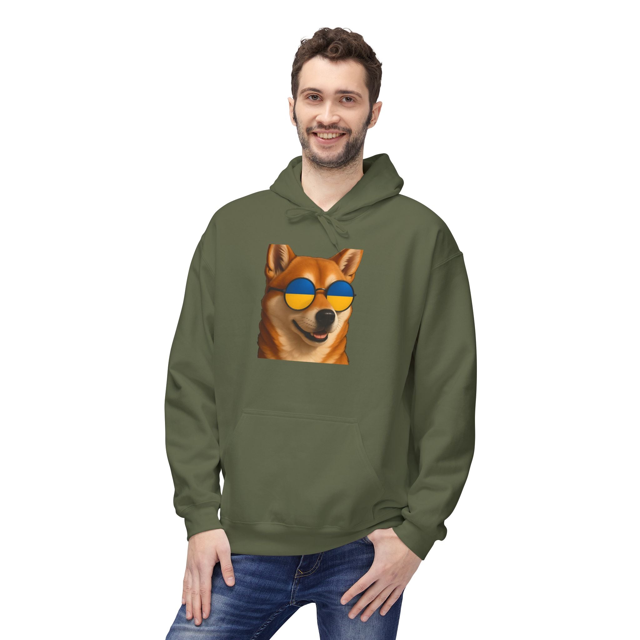 Ukrainian Doge Sunglasses Hoodie