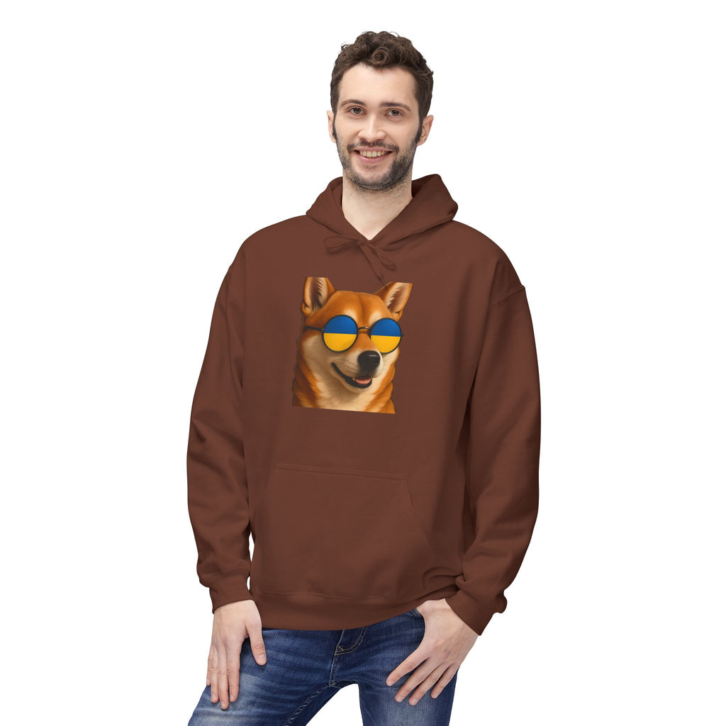 Ukrainian Doge Sunglasses Hoodie