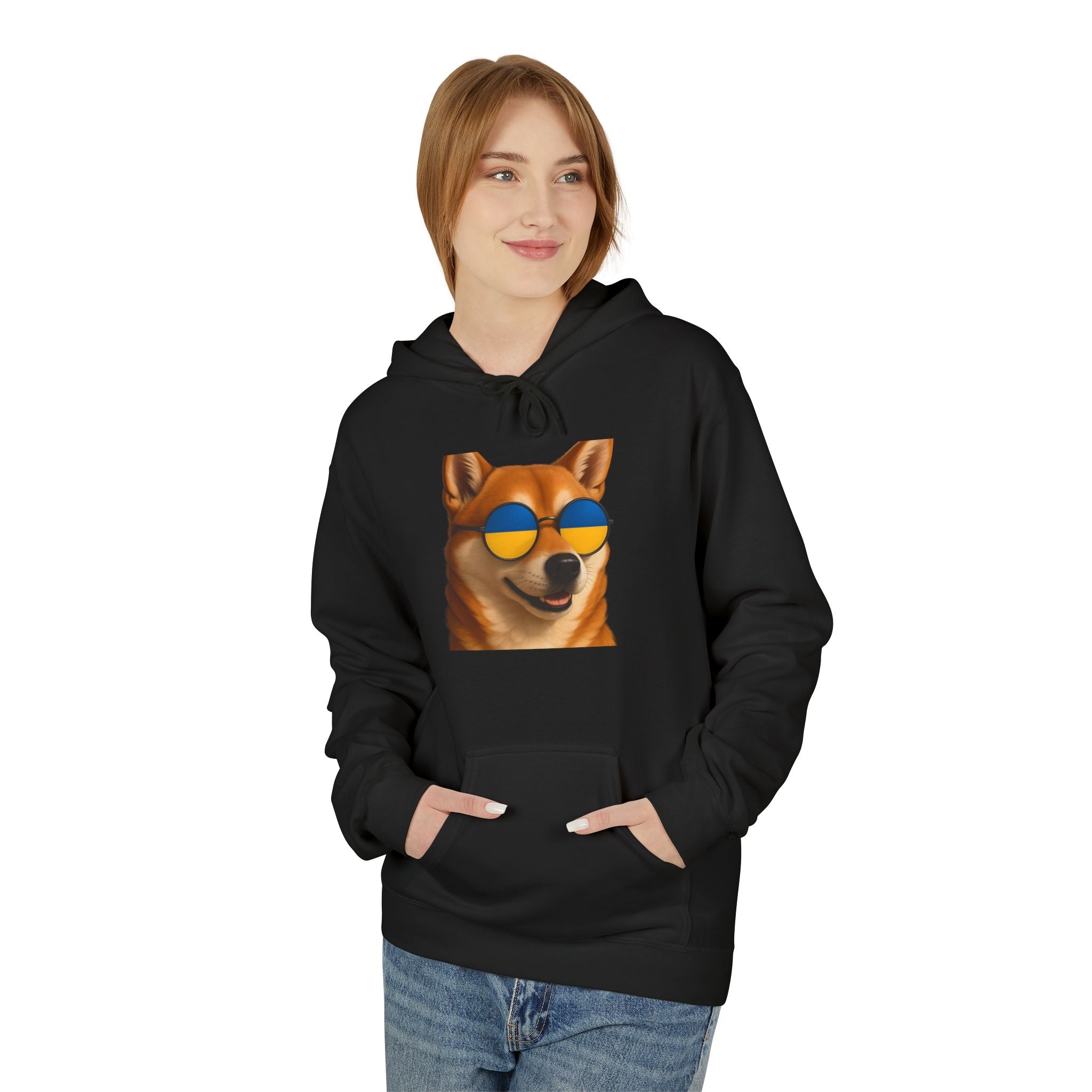 Ukrainian Doge Sunglasses Hoodie