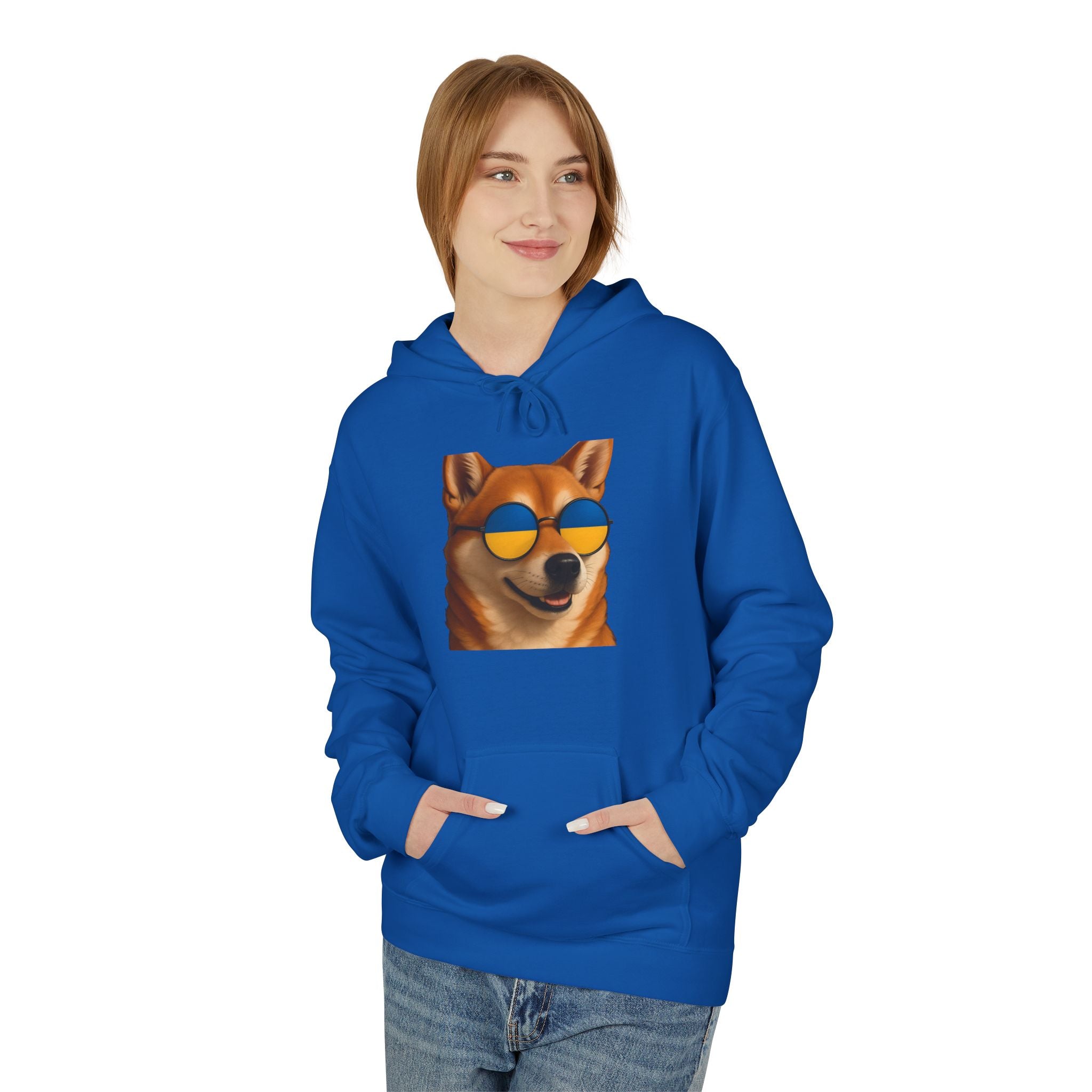 Ukrainian Doge Sunglasses Hoodie