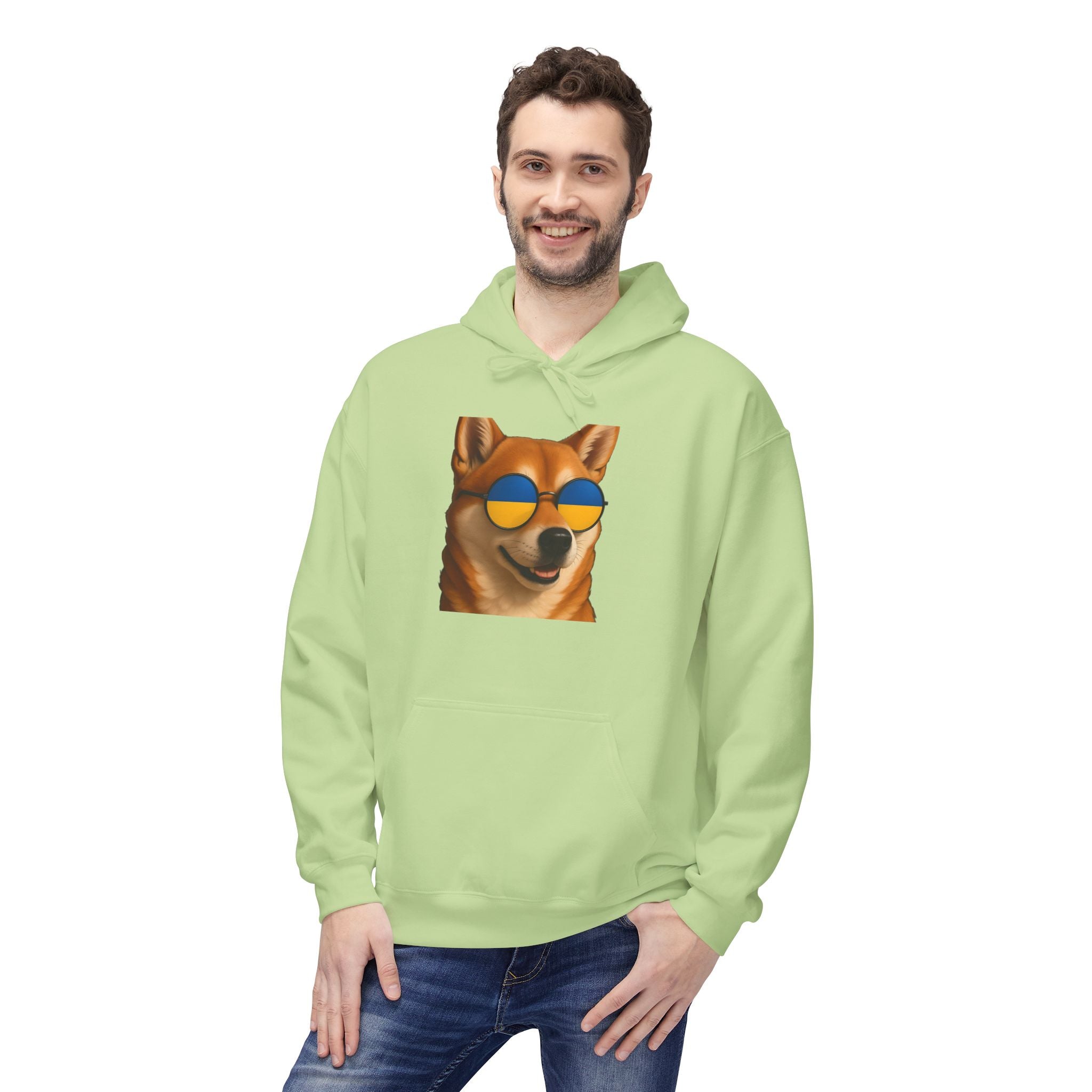 Ukrainian Doge Sunglasses Hoodie