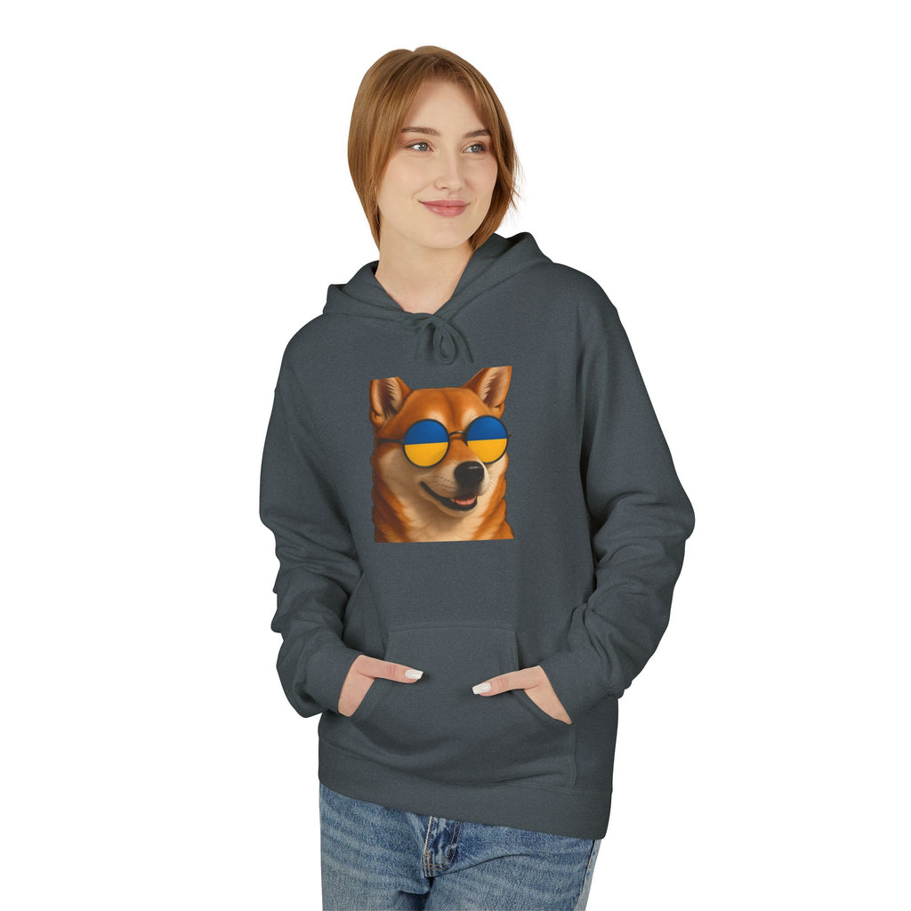 Ukrainian Doge Sunglasses Hoodie