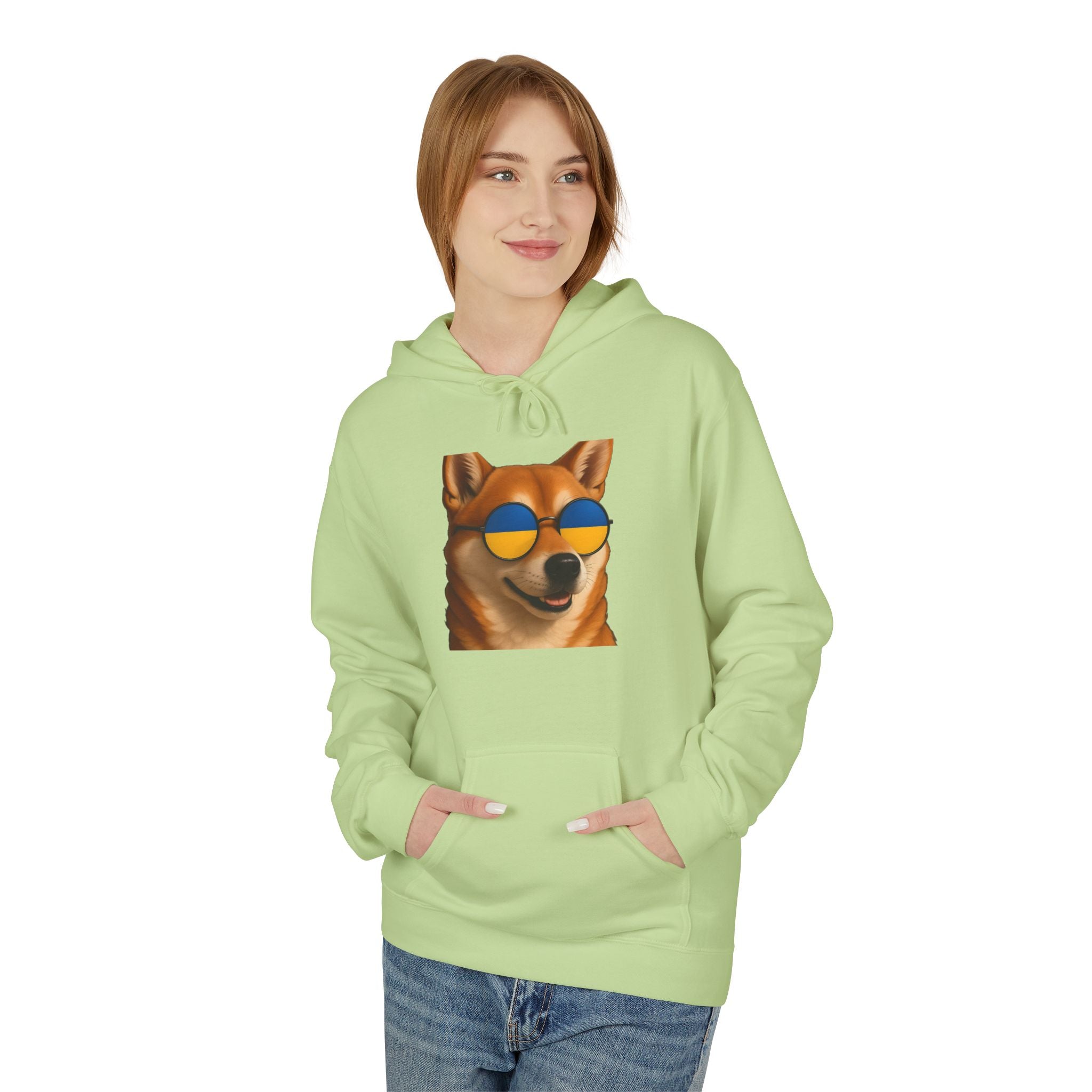 Ukrainian Doge Sunglasses Hoodie