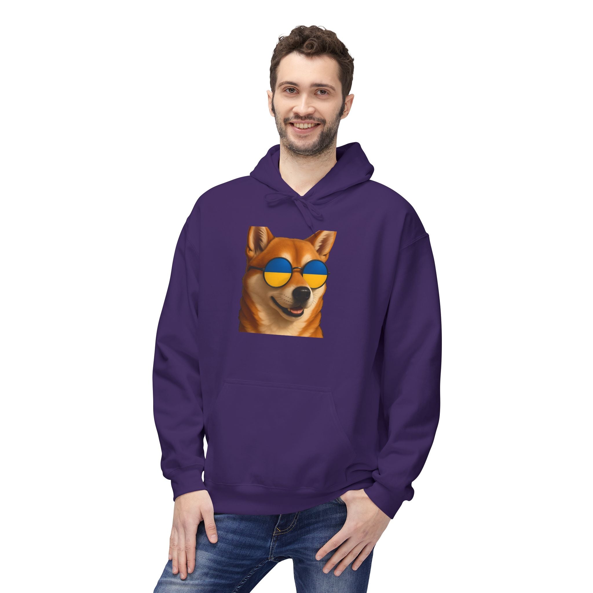 Ukrainian Doge Sunglasses Hoodie