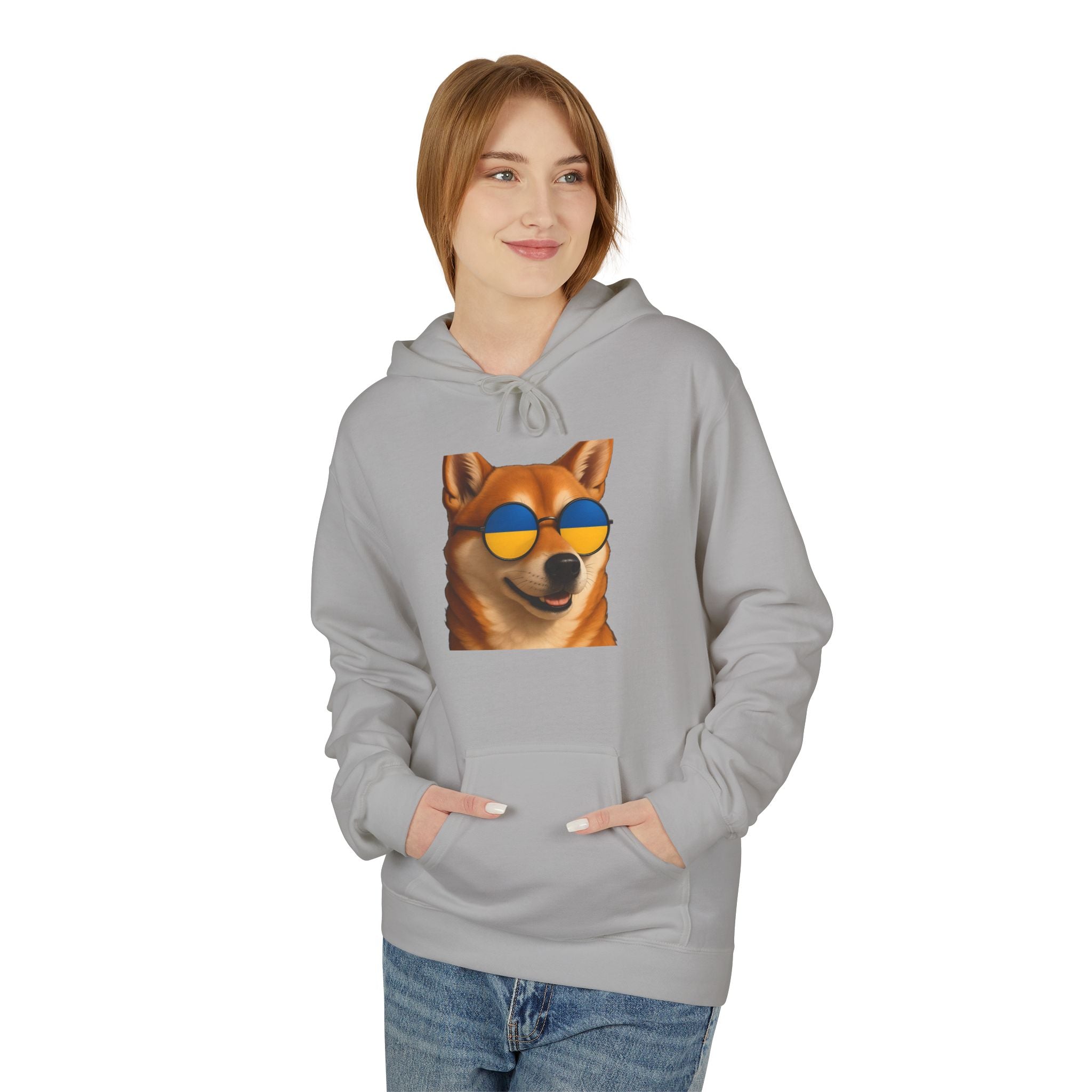 Ukrainian Doge Sunglasses Hoodie