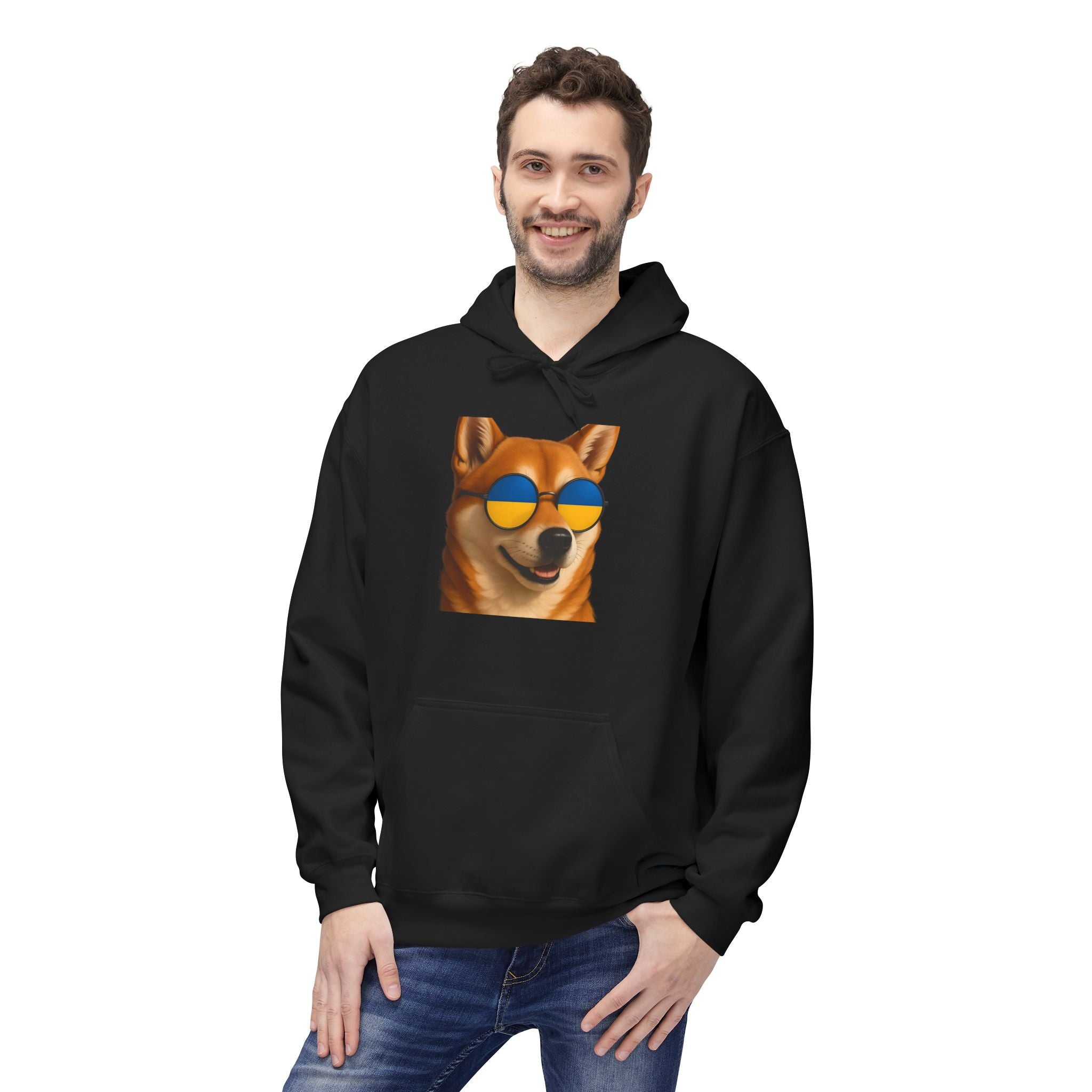 Ukrainian Doge Sunglasses Hoodie