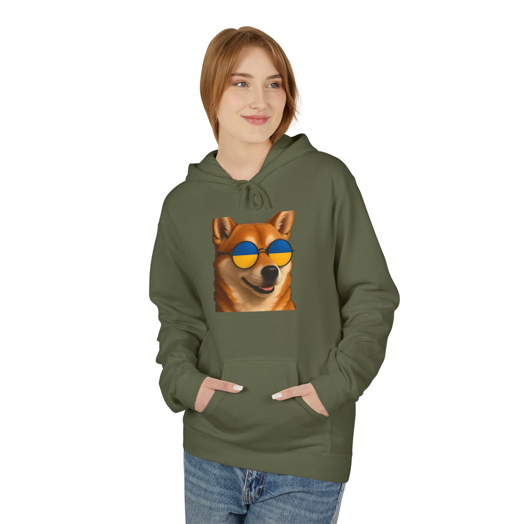 Ukrainian Doge Sunglasses Hoodie
